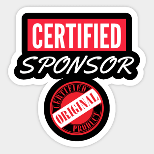 Certified Sponsor Alcoholic Recovery Sticker